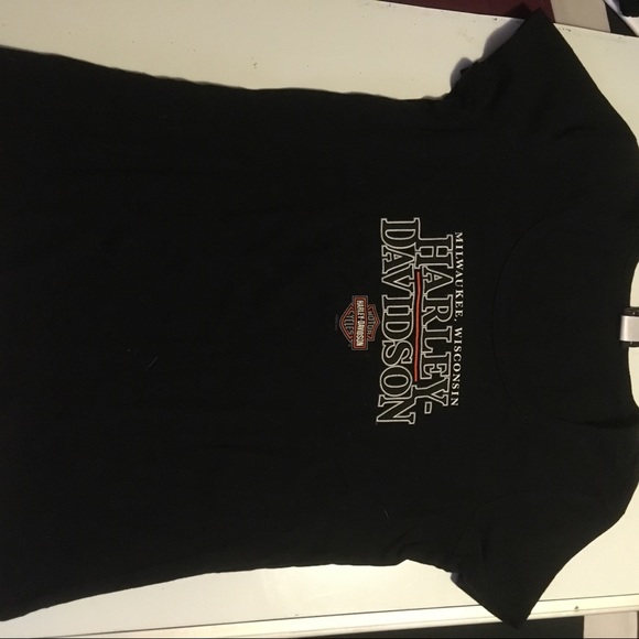 Harley-Davidson Tops - Harley Davidson Women Black T shirt size L